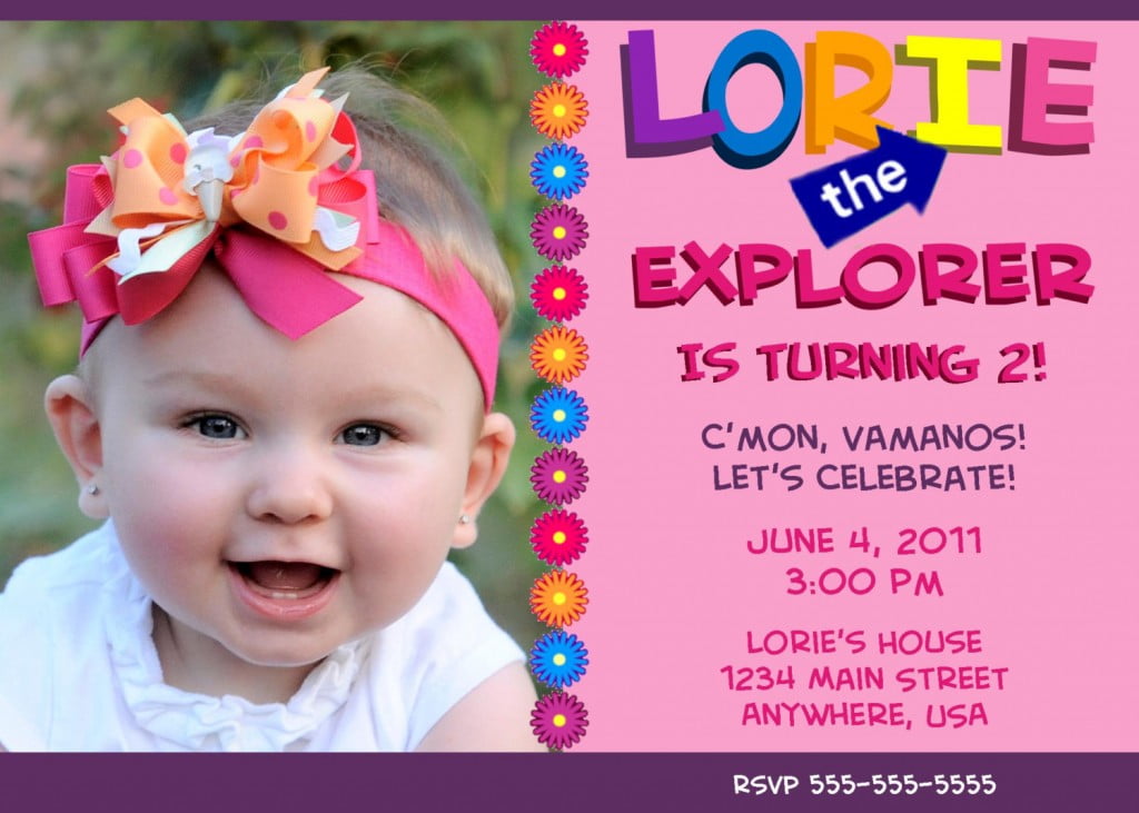 2nd Dora Birthday Invitations Ideas
