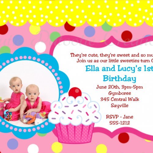cupcake birthday invitations fo tween