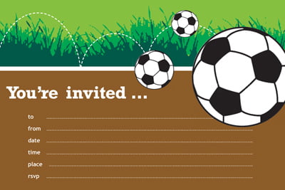 soccer birthday invitations free printable