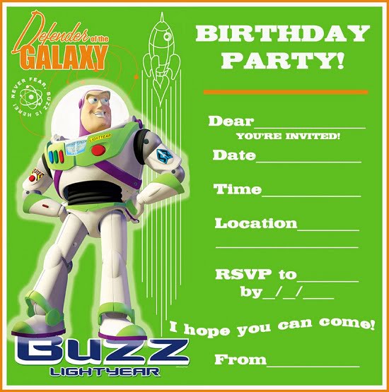 toy story birthday party invitations free printable