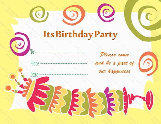 what to put on a card template birthday invitation ideas