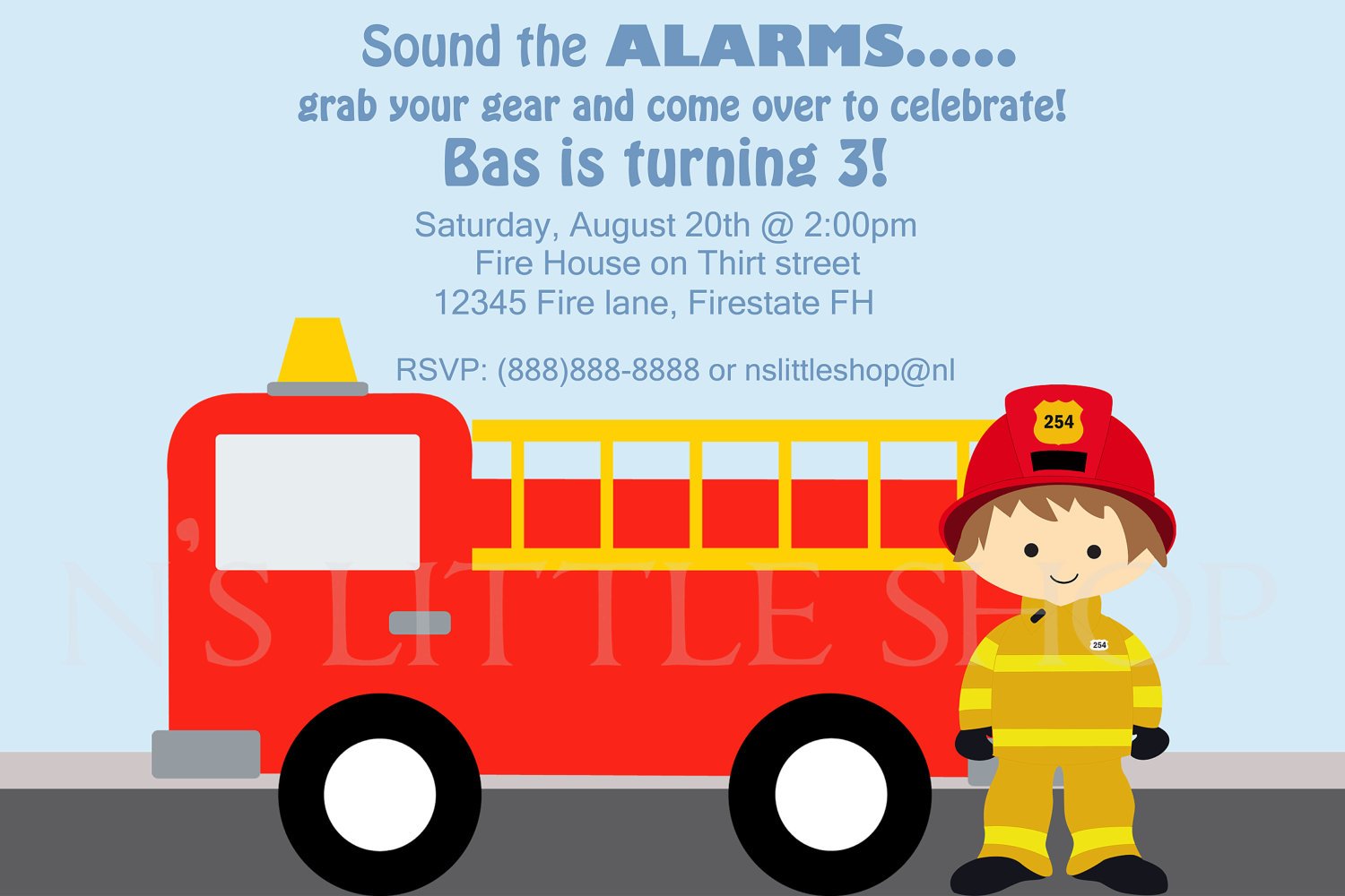 Firefighter Birthday Invitation Ideas Bagvania FREE Printable