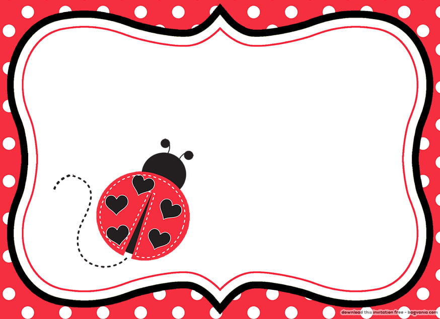 FREE Printable Ladybug Birthday Invitations Bagvania FREE Printable