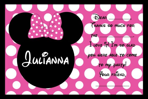 minnie mouse birthday invitations pink