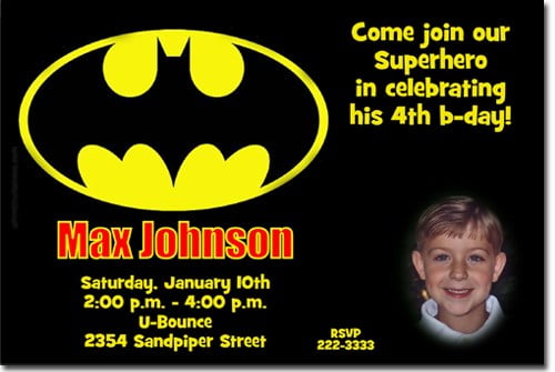 Batman Birthday Invitations Ideas – FREE Printable 