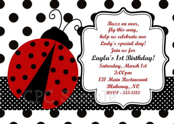 Ladybug Birthday Invitations Free Printable Birthday Invitation Templates Bagvania