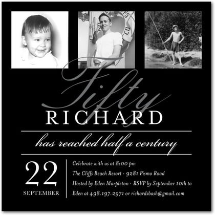 Now and then Adult Birthday Invitations Wording