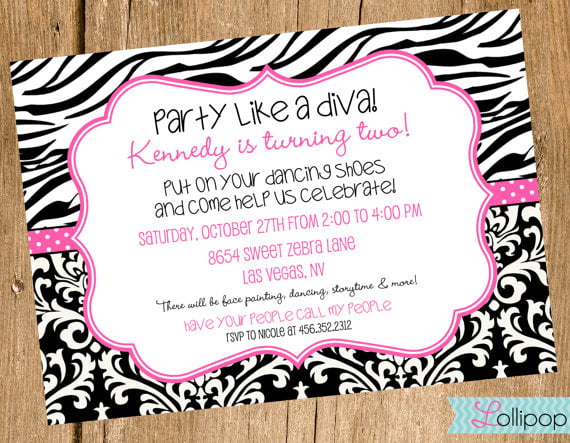 Zebra Birthday Invitations Free Printable Birthday Invitation Templates Bagvania