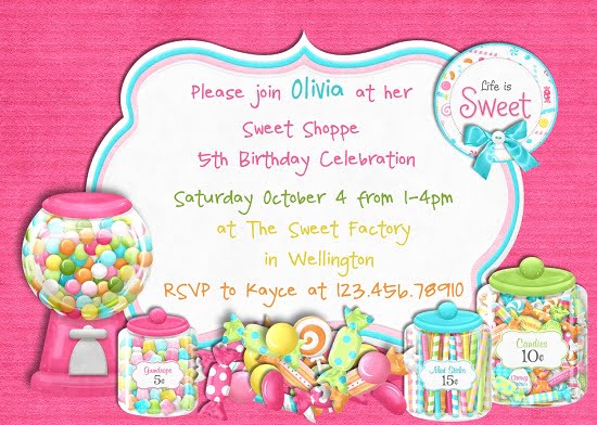 Free Candyland Birthday Invitations Template 10