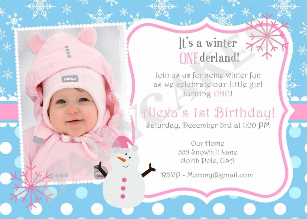 First Birthday Sayings For Invitations 8