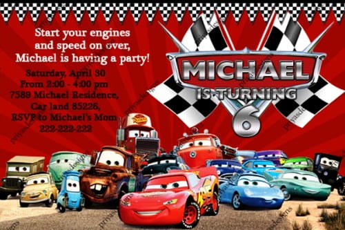 Disney Cars Birthday Invitations Ideas – Bagvania FREE ... - 500 x 333 jpeg 74kB