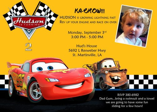 Cars Birthday Invitations Free Ideas | Invitations Templates