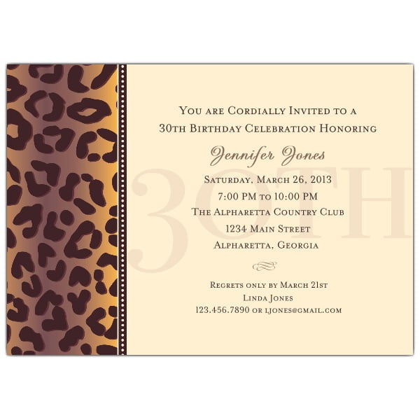 30th Birthday Invitation Templates Free Greetings Island
