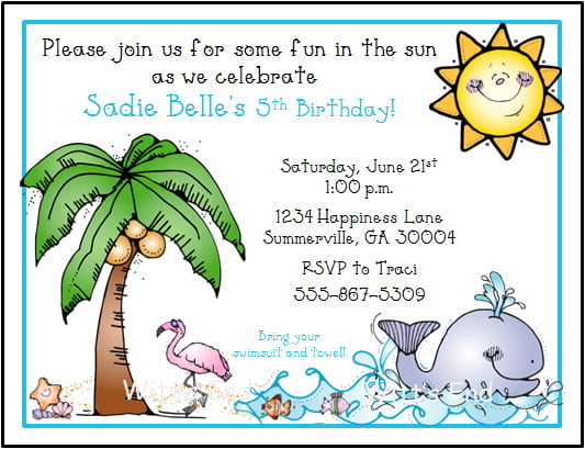 Beach Themed Invitation Template from www.bagvania.com