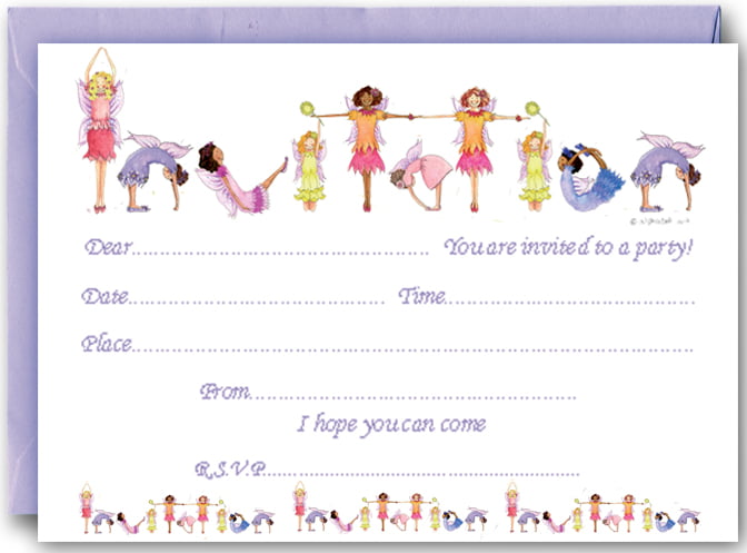 fairy birthday invitations free printable
