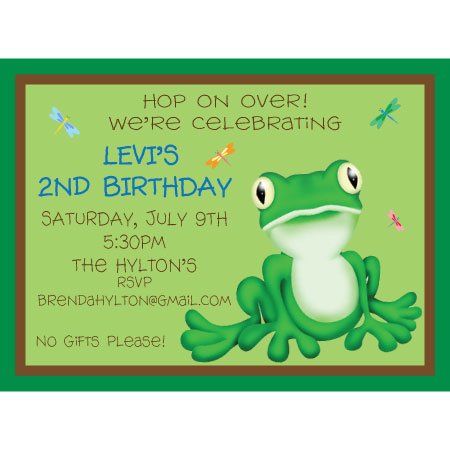 Frog Birthday Party Invitations Free Printable Birthday Invitation Templates Bagvania
