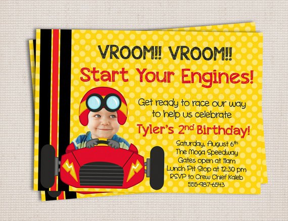 Car Birthday Invitations Citem