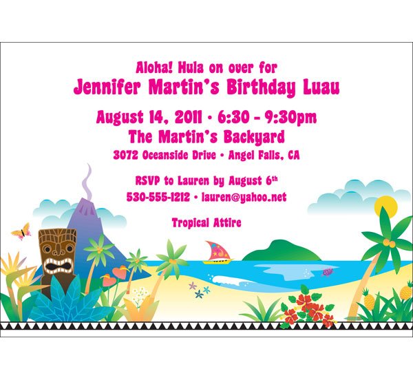 survivor theme birthday party invitations ideas