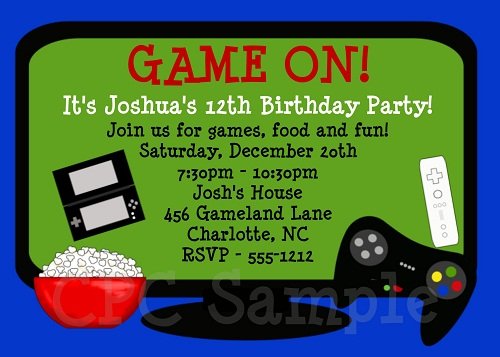 Video Game Birthday Invitations Free Printable Birthday Invitation Templates Bagvania