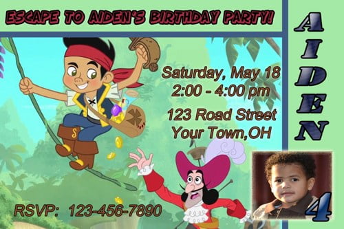Tarzan Movie Birthday Party Invitation Ideas