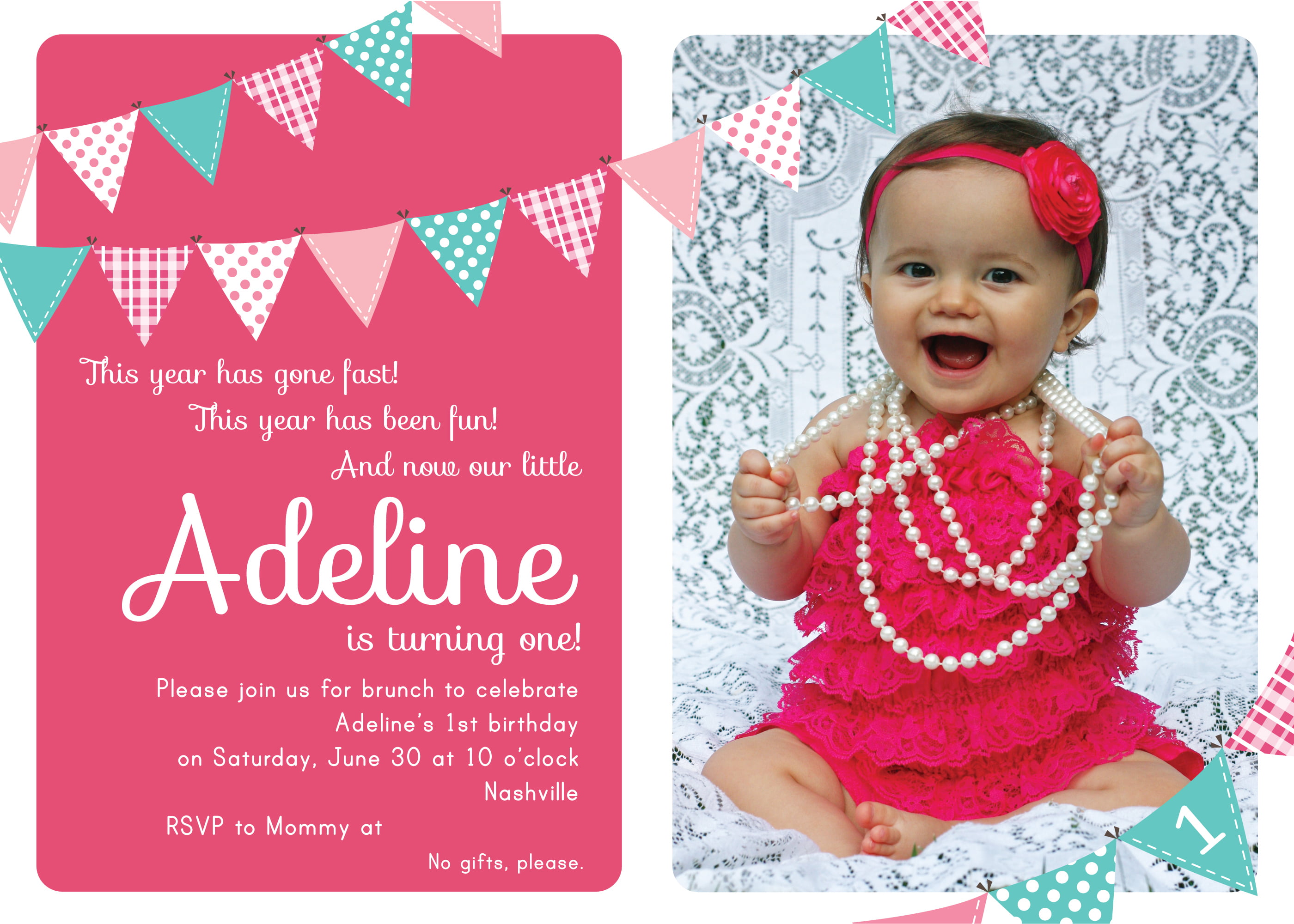 First Birthday Invitation Card Ideas - Printable Templates