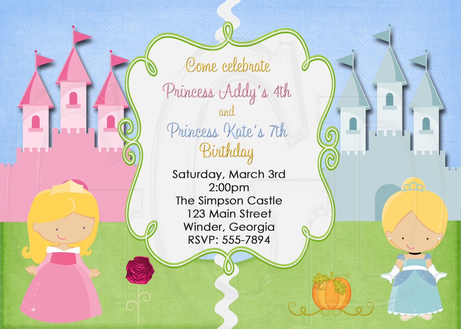 Joint Birthday Party Invitations – FREE Printable Birthday Invitation Templates – Bagvania