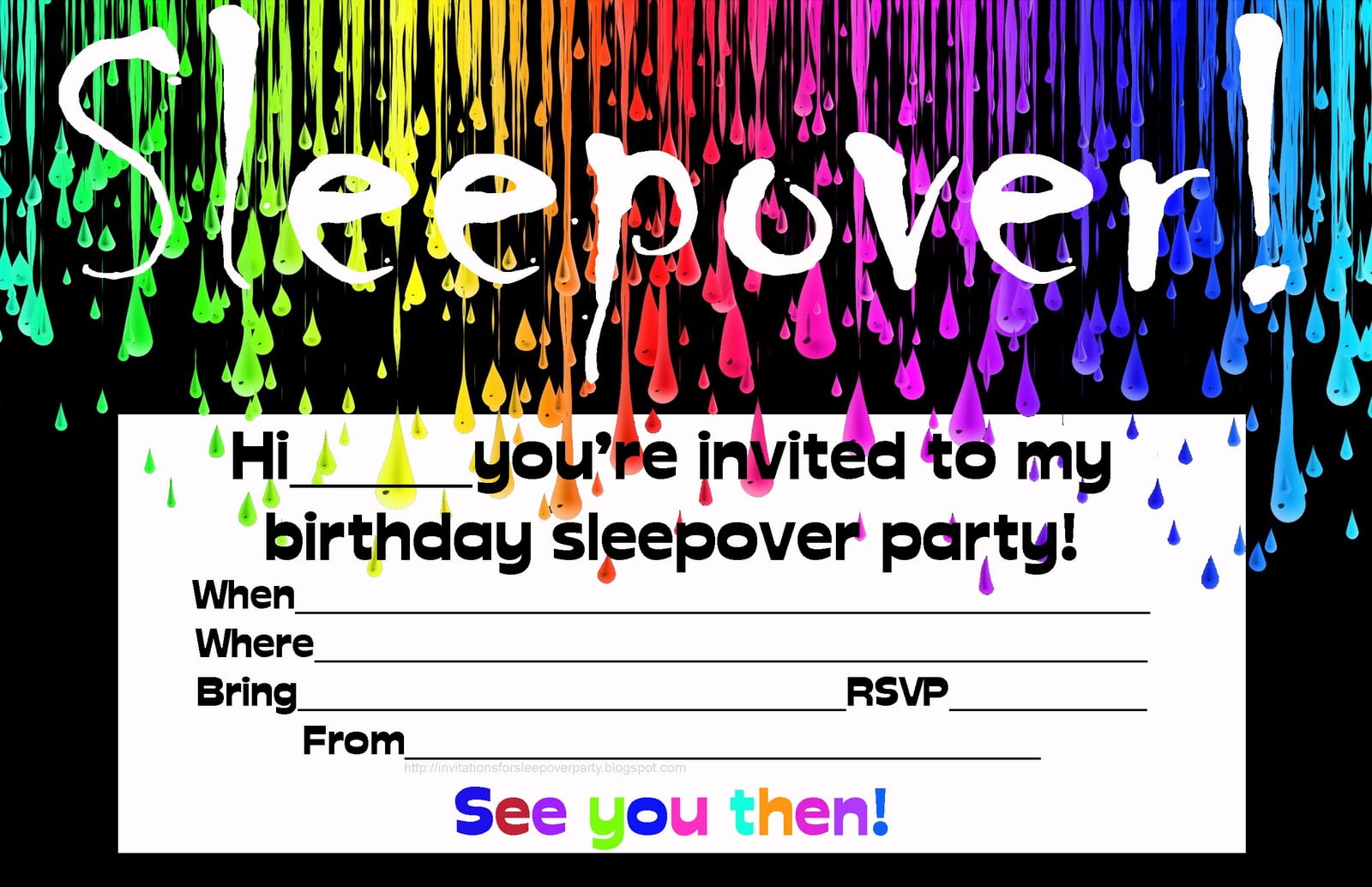 Blank Party Invitations Blank Party Invitations ...
