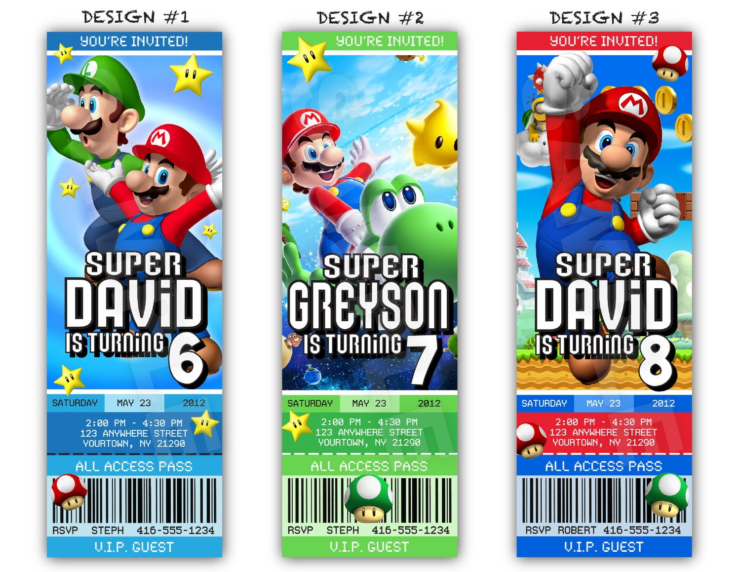 Super Mario Birthday Invitations FREE Printable Birthday Invitation