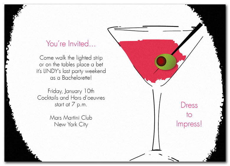 Cocktail Party Invitation Wording Samples 4