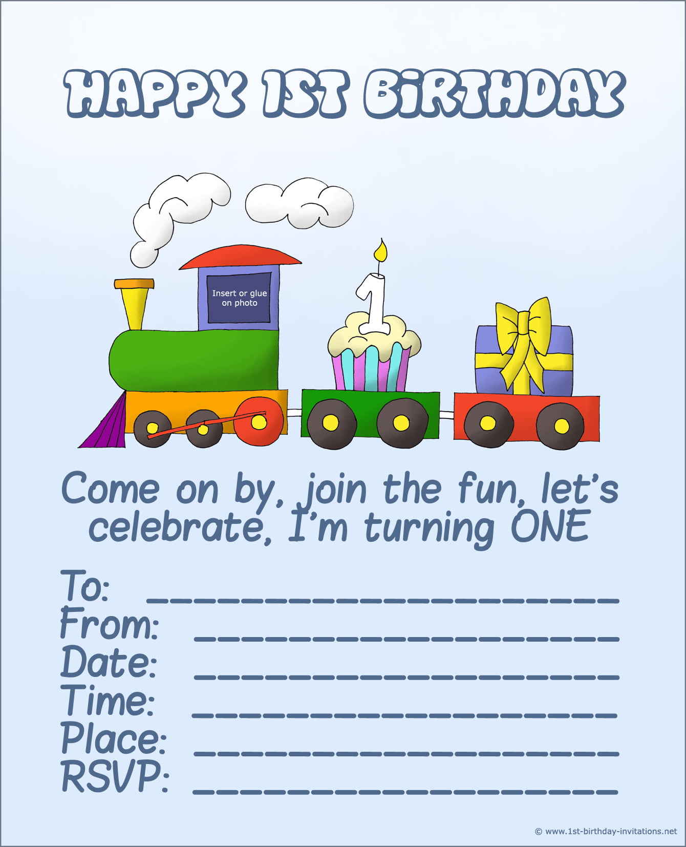 Free Printable First Birthday Invitations For Boy Free Printable Birthday Invitation Templates Bagvania