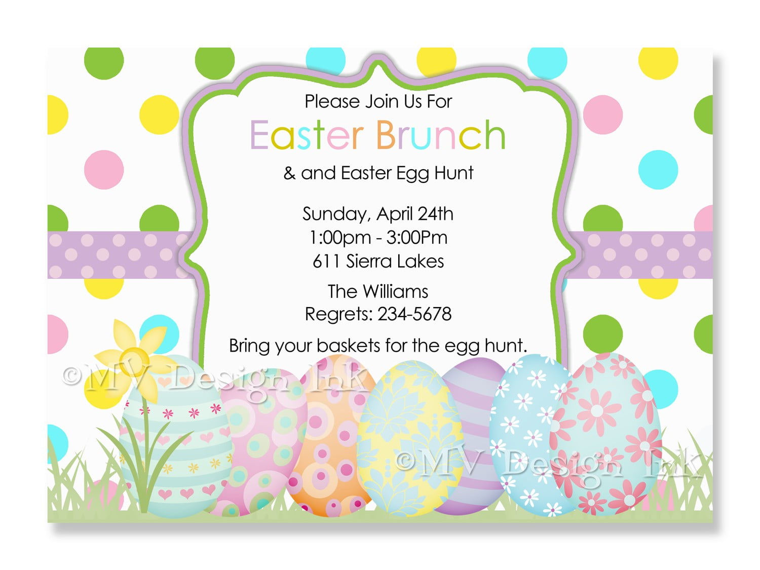 Free Easter Invitation Template from www.bagvania.com