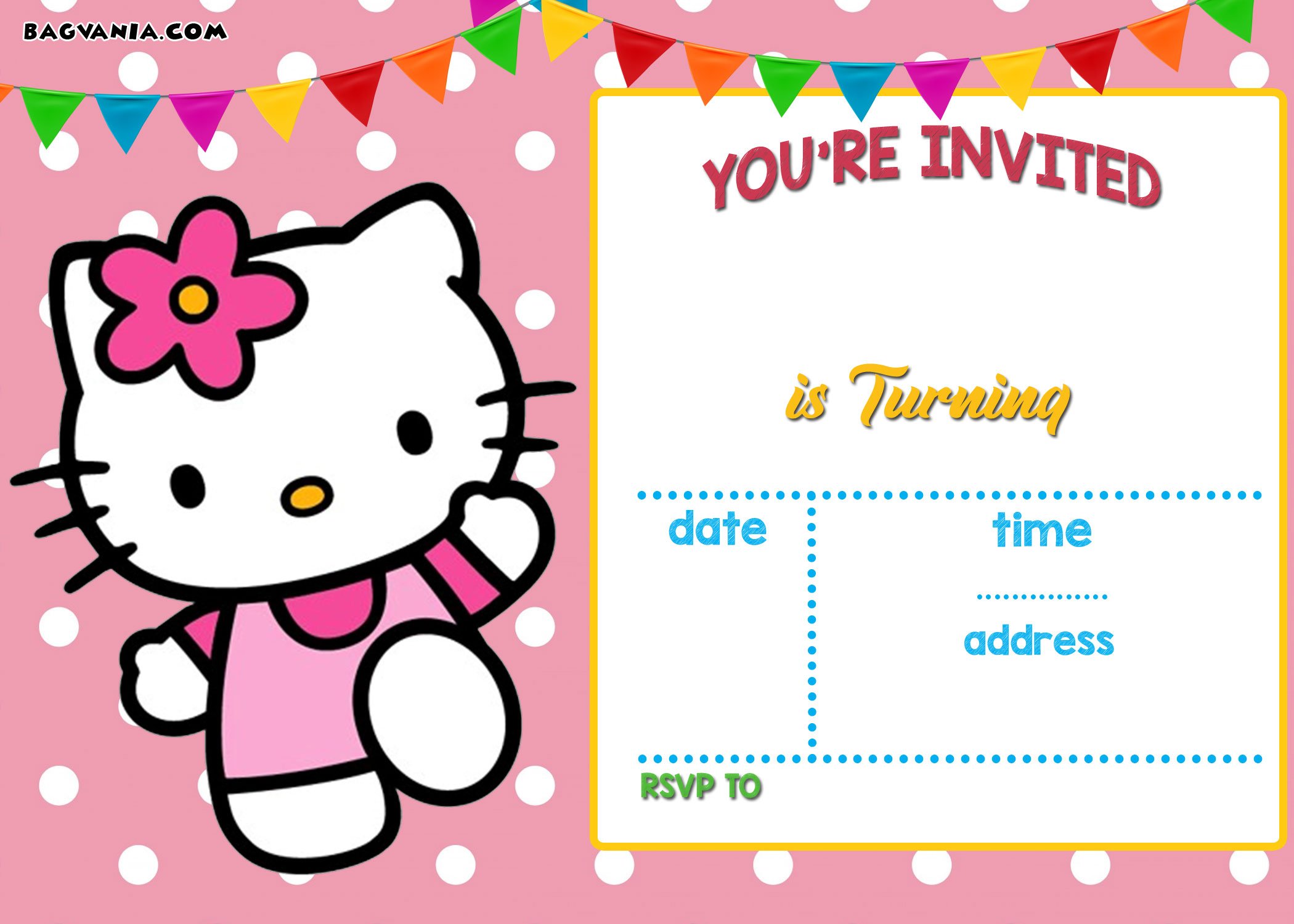 FREE Printable Hello Kitty Invitation Templates Theme Bagvania FREE free-printable-hello-kitty-invitation-templates-theme-bagvania-free