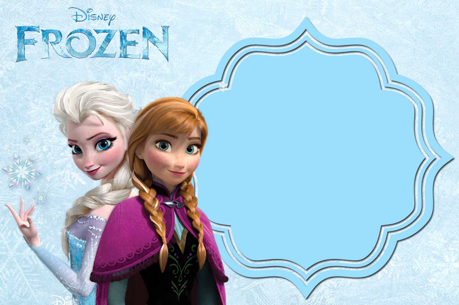 FREE Printable Anna and Elsa Frozen Invitation FREE Printable free-printable-anna-and-elsa-frozen-invitation-free-printable