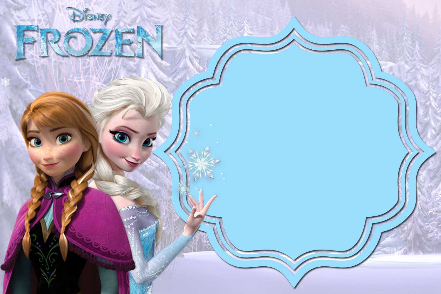 FREEPrintableFrozenInvitationTemplate—Waterfall FREE Printable
