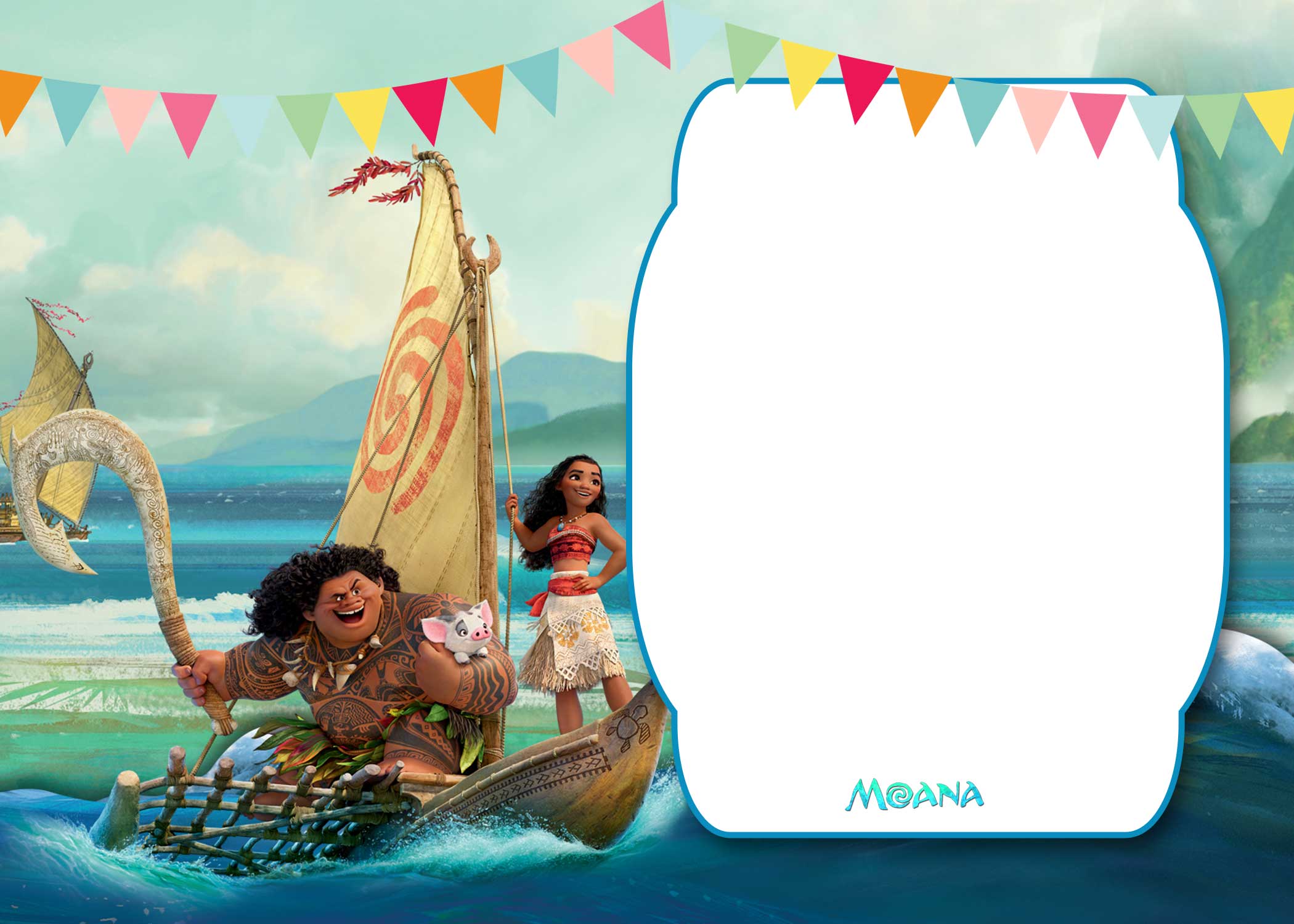 free downloadable moana party invites