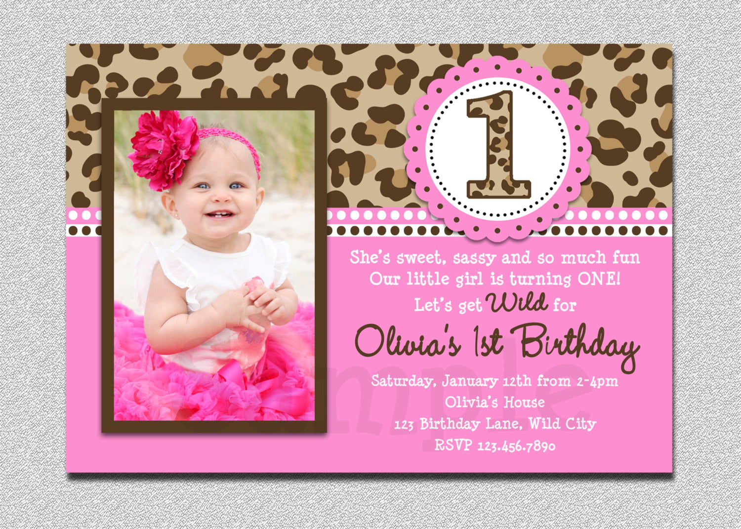 Free Printable 22st Birthday Invitations Girl  FREE Printable Pertaining To First Birthday Invitation Card Template