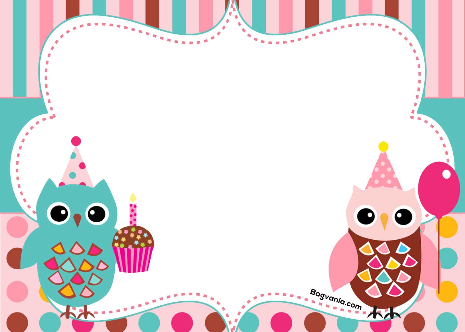 FREE Printable Owl Birthday Invitation – Bagvania FREE 