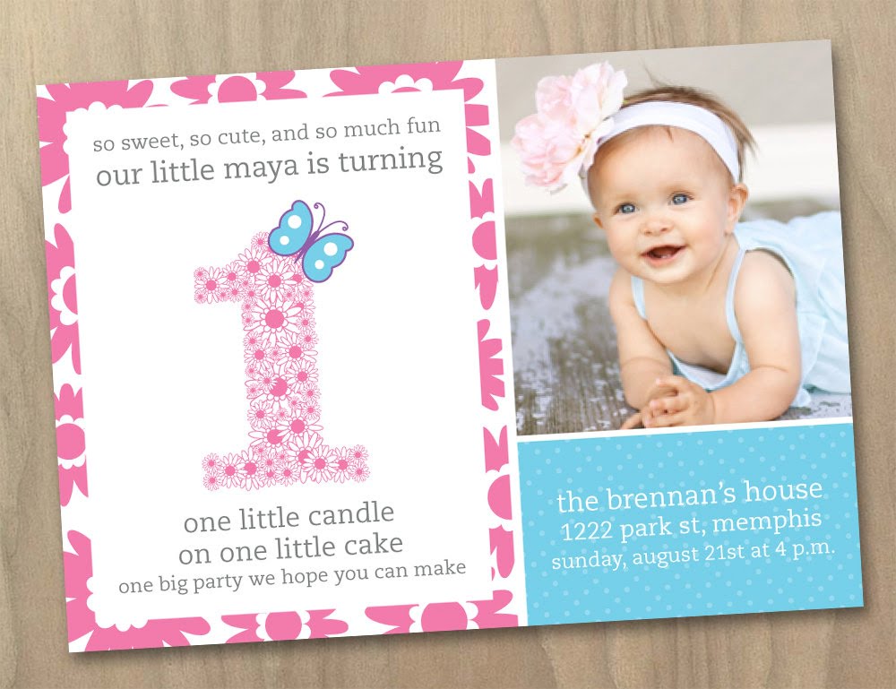 First Birthday Sayings For Invitations 4