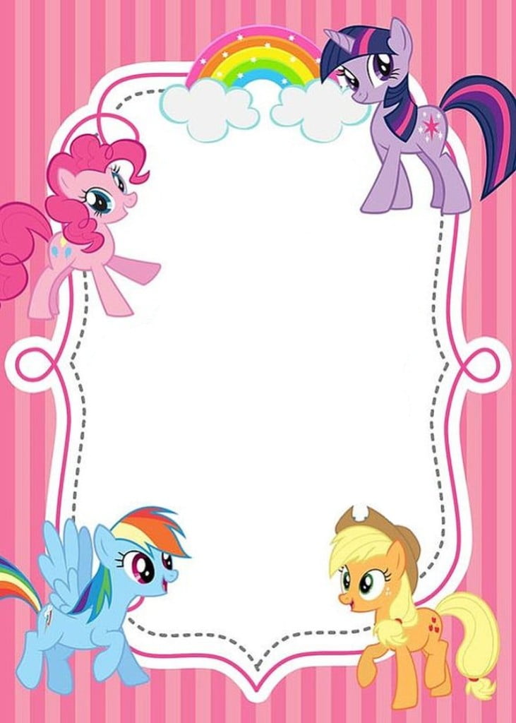 Free Printable My Little Pony Birthday Invitations