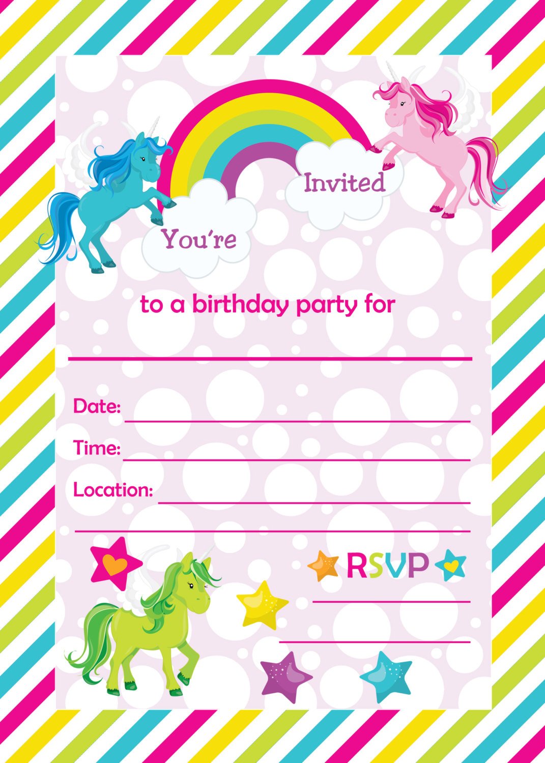 Party Invitation Layout 8