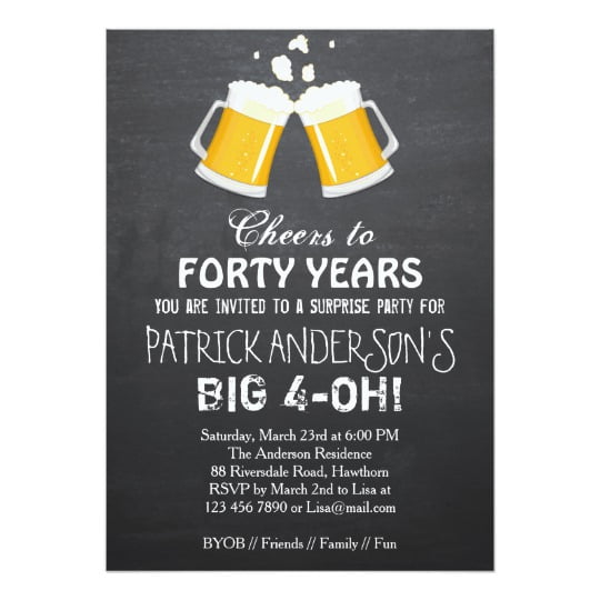 Best 40Th Birthday Invitations 7