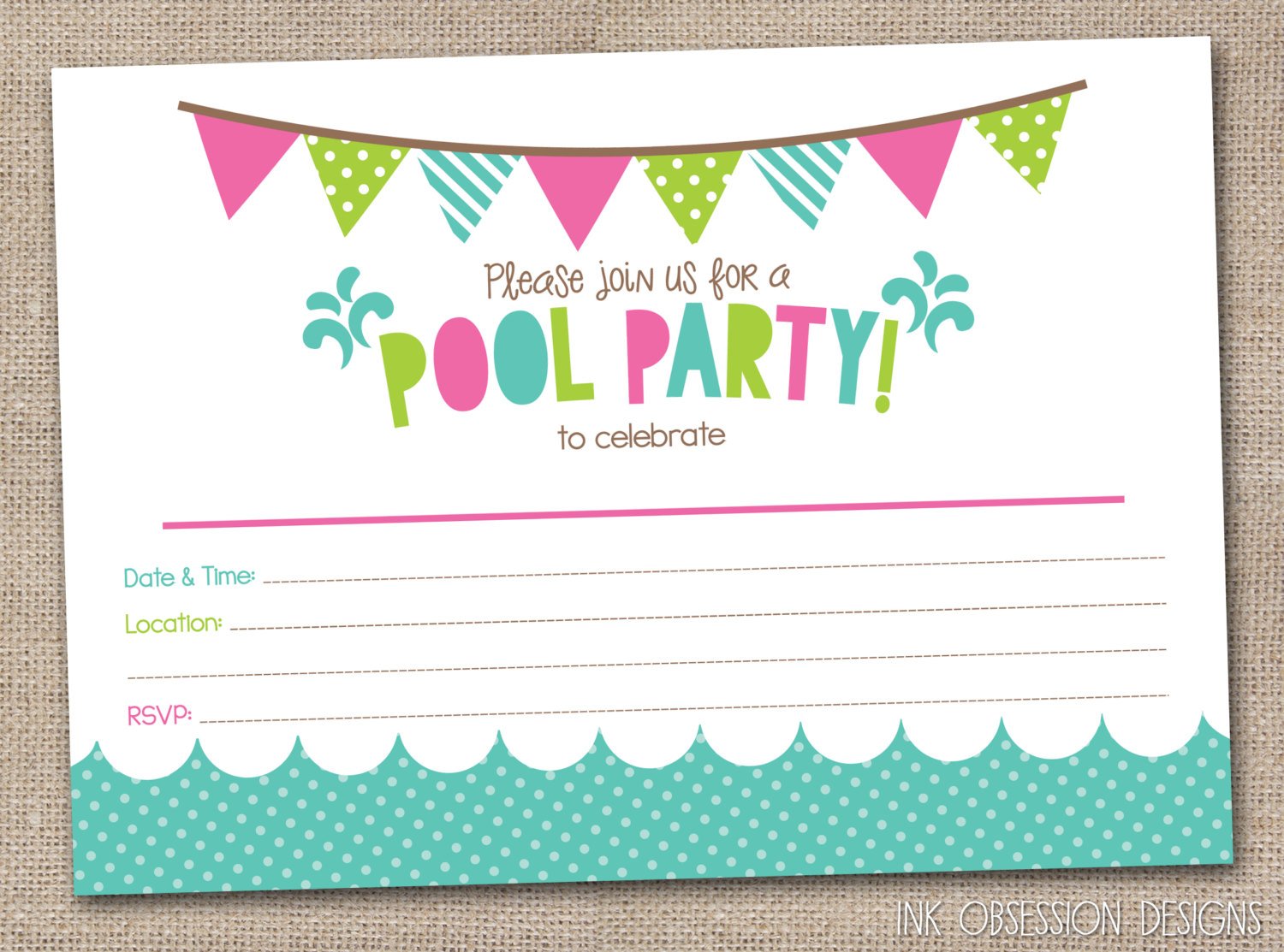 Free Birthday Party Invitations For Girl Free Printable Birthday