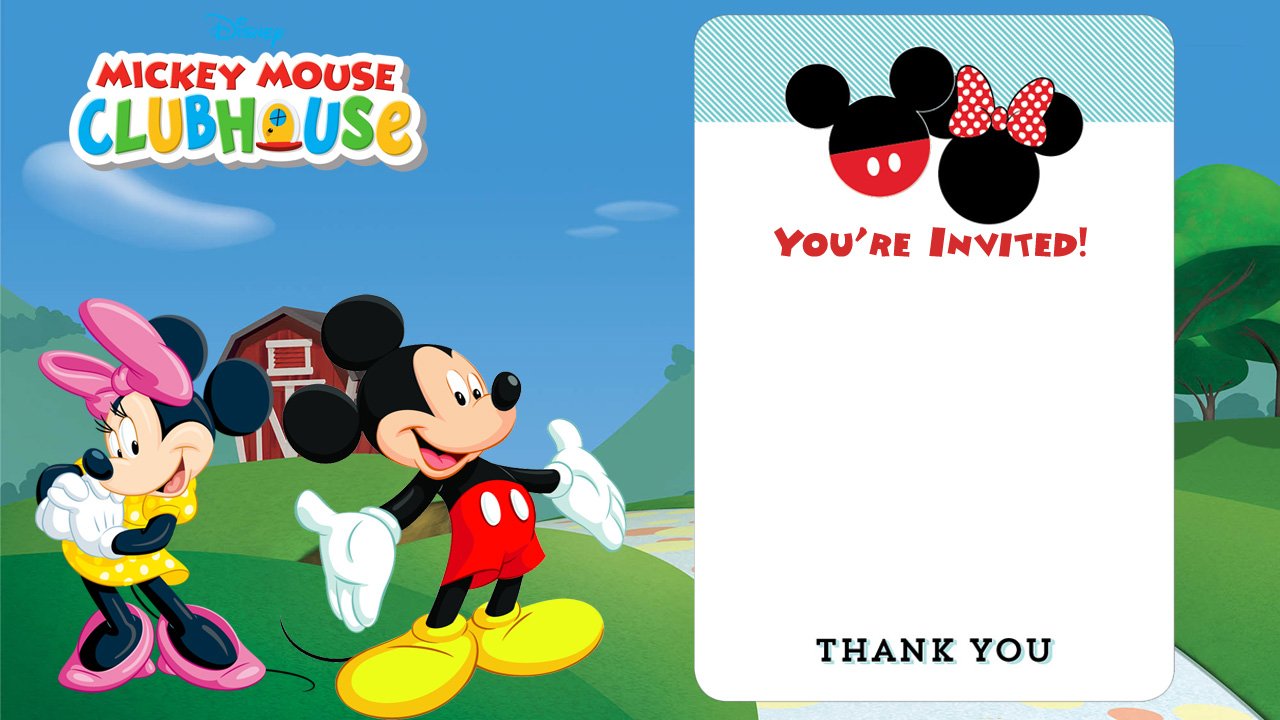 Mickey Mouse Clubhouse Invitations Template from www.bagvania.com