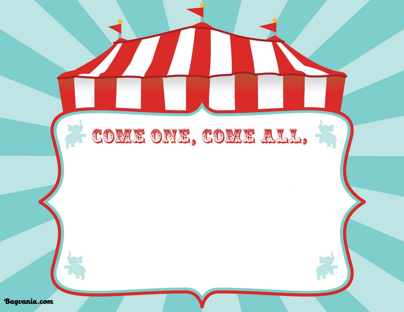 Free Printable Circus Invitation Template Printable Templates