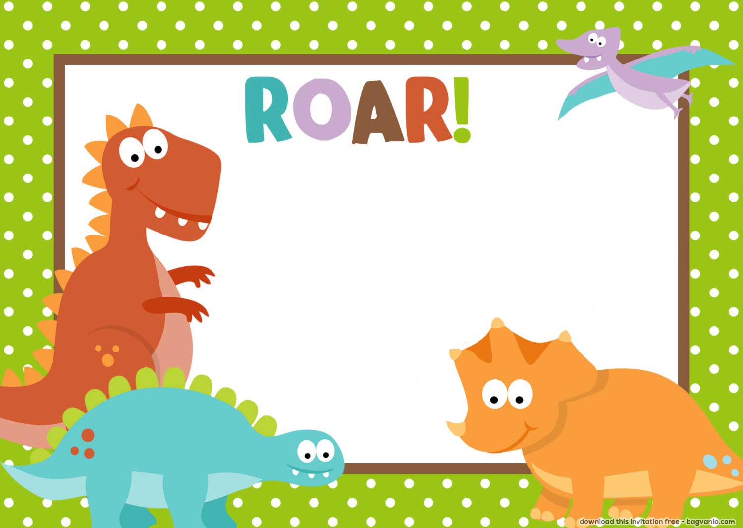 Dinosaur Template Printable Free Download