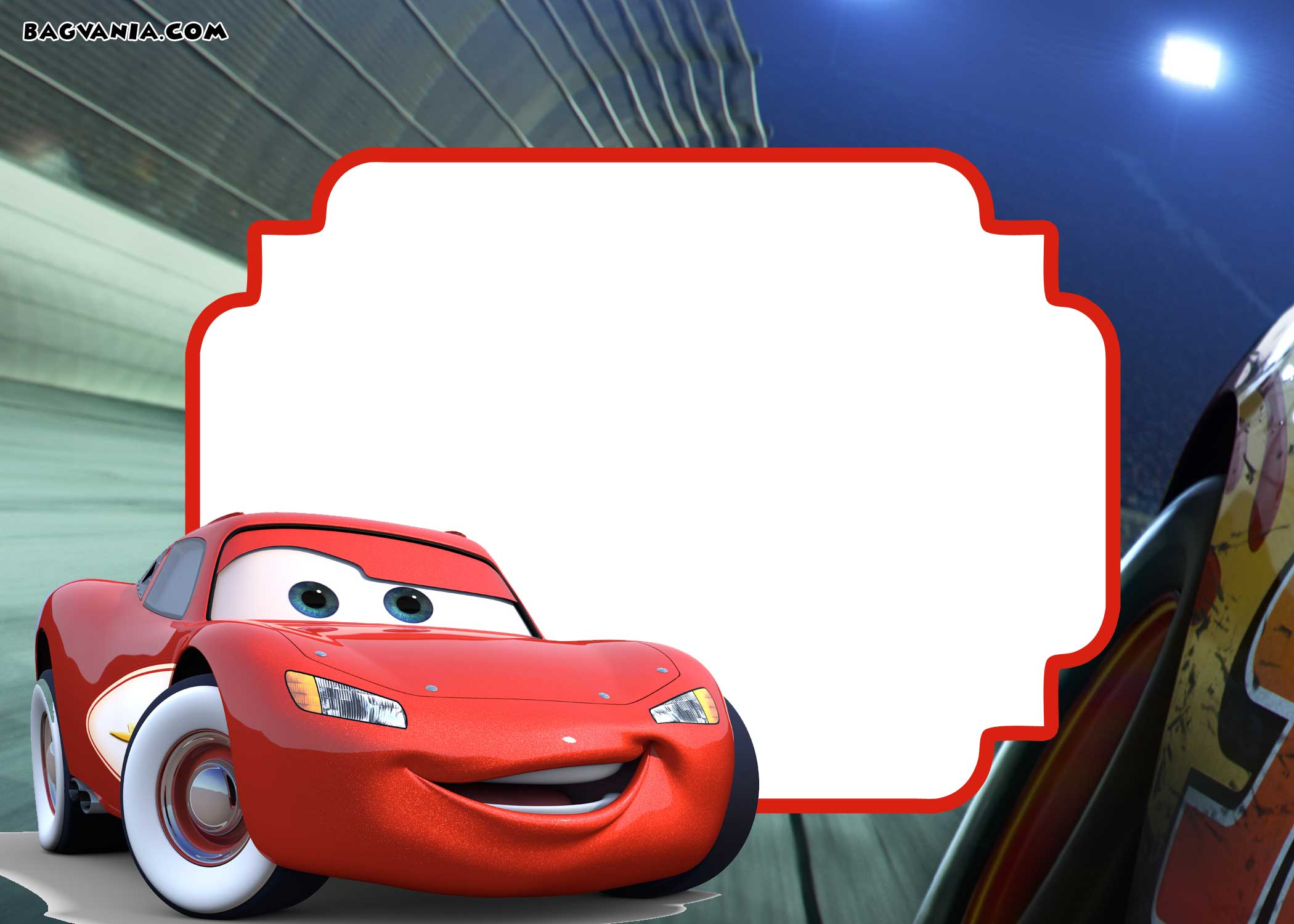 Disney Cars Birthday Invitation Template Free