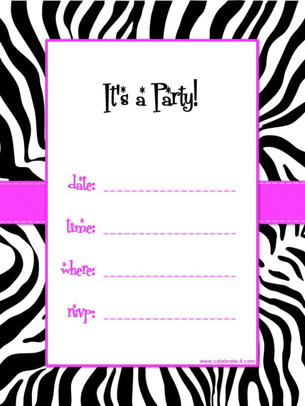 Free Party Invitations To Print 7