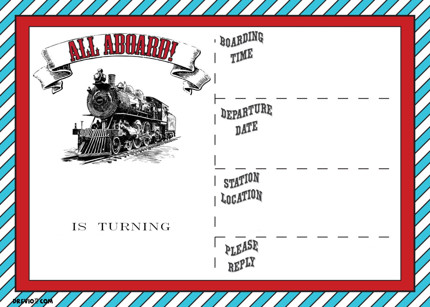 Free Printable Train Birthday Invitations Wording FREE Printable free-printable-train-birthday-invitations-wording-free-printable
