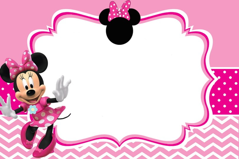 Free Printable Minnie Mouse 1st Birthday Invitation FREE Printable
