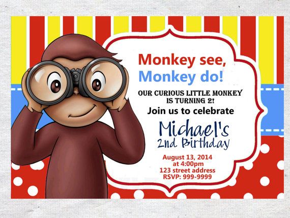 Cute Monkey Peek A Boo 1st Birthday Party Decorations